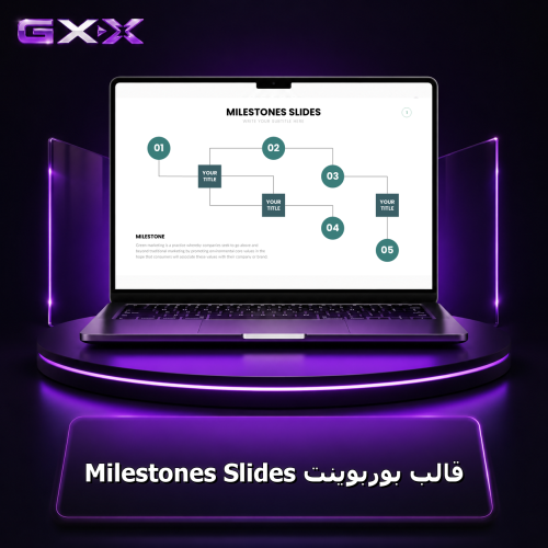 قالب بوربوينت Milestones Slides