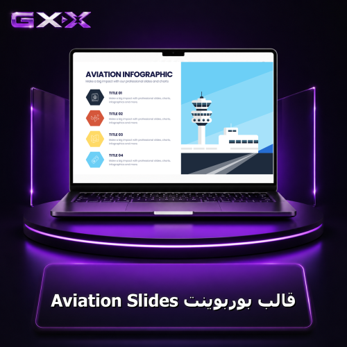 قالب بوربوينت Aviation Slides