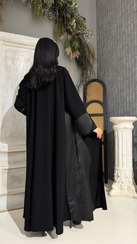عباية كريب إندونيسي بأكمام جاكار