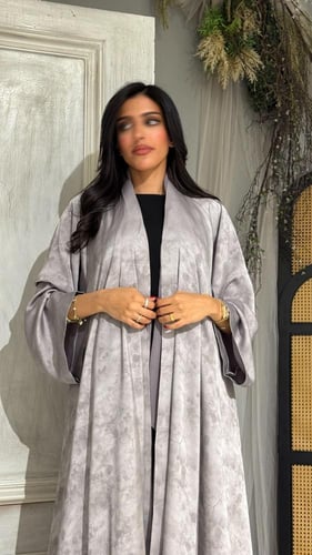 عباية جاكار دبل كلوش رصاصي