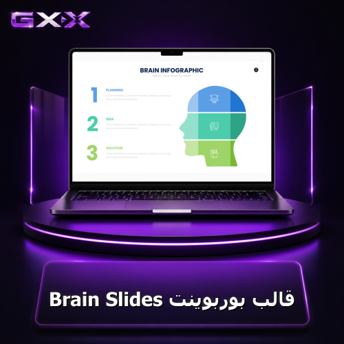 قالب بوربوينت Brain Slides