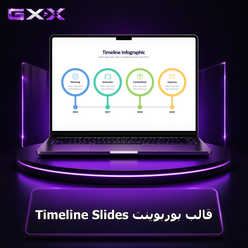 قالب بوربوينت Timeline Slides