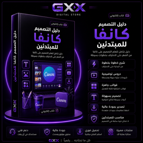 دليل التصميم كانفا للمبتدئين