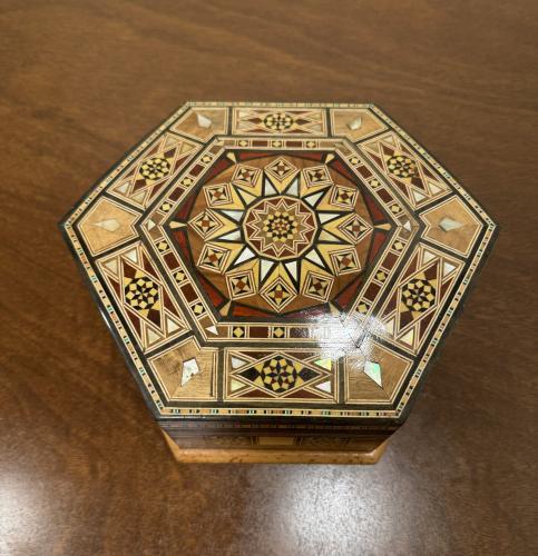 صندوق مثمن صدف 18x18x18