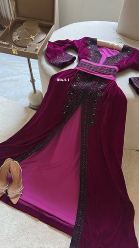 Purple caftan