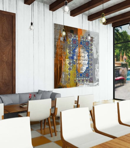 لوحة سورة الإخلاص-لوحات اسلامية ايات قرانية.