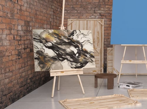 لوحة جدارية تجريدية رقم GMN177