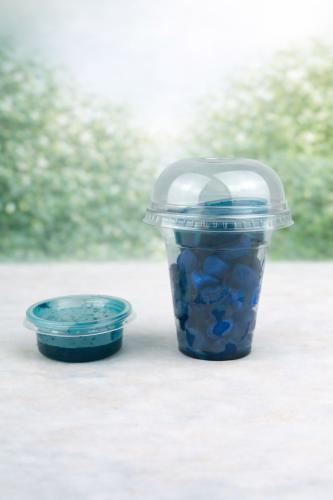 Jelly sweets with sauce