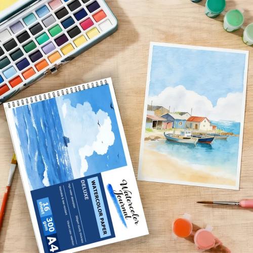 دفتر رسم الوان مائيه بأوراق سميكة احترافية