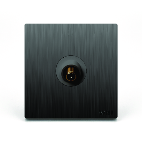 Isolated Coaxial Outlet Whj فيش دش لون اسود (وهج)