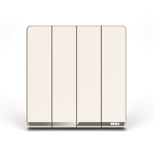 Switch 4 Gang Whj cream مفتاح 4 رباعي كريمي (وهج)