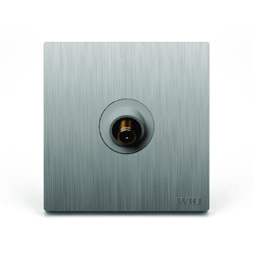 Isolated Coaxial Outlet Whj فيش دش لون رمادي (وهج)