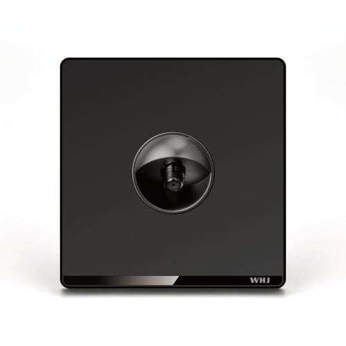 Isolated Coaxial Outlet Whj فيش دش لون اسود (وهج)