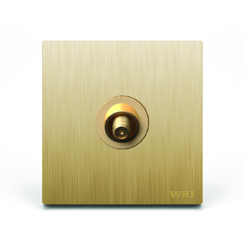 Isolated Coaxial Outlet Whj فيش دش لون ذهبي (وهج)