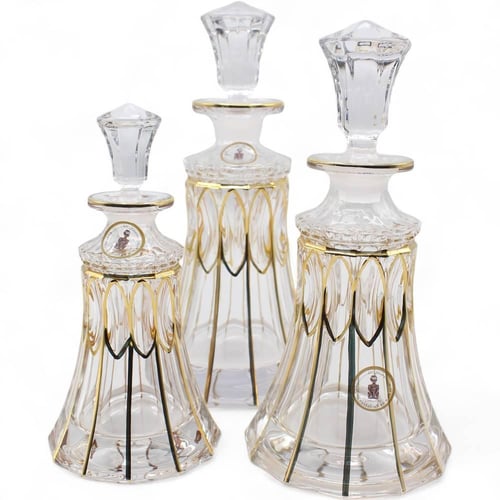 -زجاج عطور (430مل) بشكل أنيق مخطط باللون الذهبي ,...