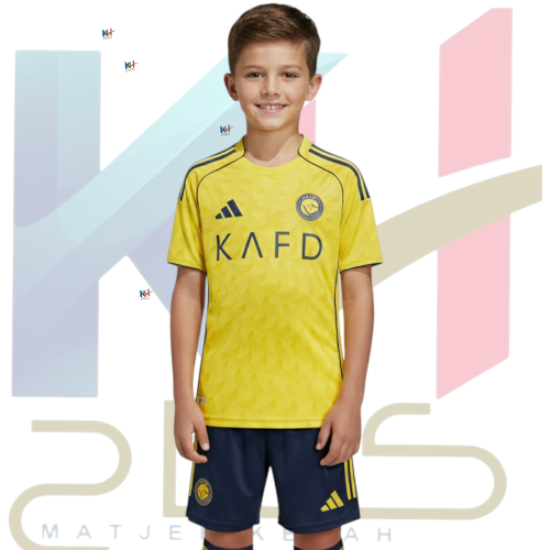 طقم اطفال النصر السعودي الاساسي الجديد 2026