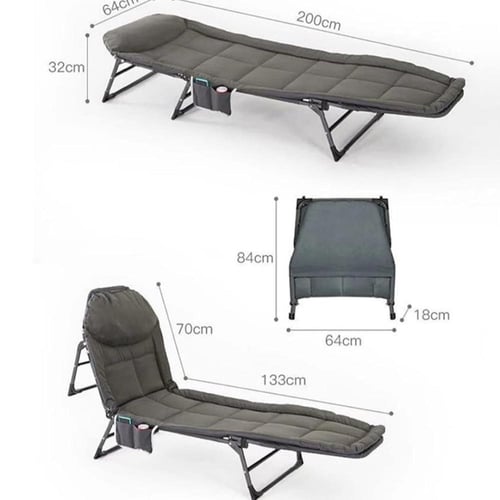 سرير رحلات ناعم قابل للطي بمخدة