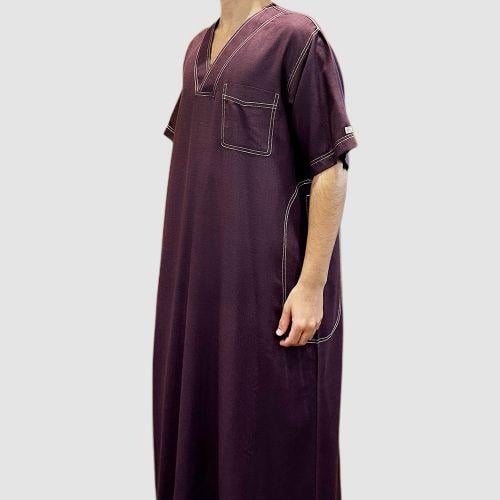 قميص سبعة عنابي : شبابي