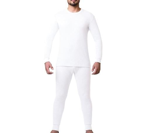 طقم بجامة شتوية فرو أبيض رجالي