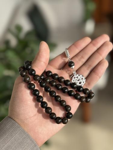 سبحة بكلايت 166 ( بني غامق مخلوط )