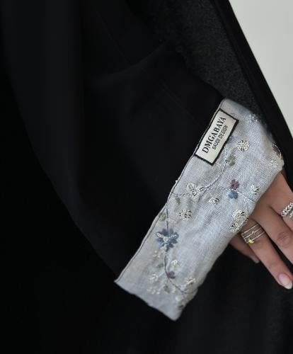 عباية محاسن ( ملكي ، تطريز ) نص كلوش