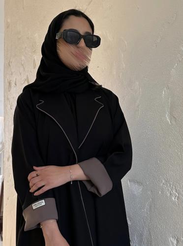 عباية بليزر ( كتان ) نص كلوش