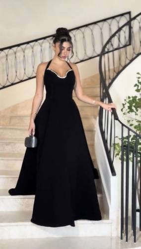 فستان مخمل انيق