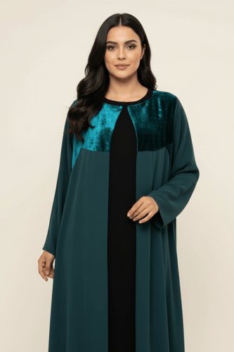 عباية فخمة بلمسة مخملية 801