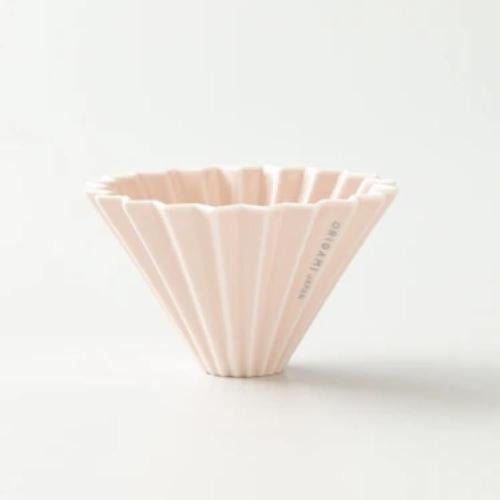 Pink ceramic cup and saucer 01