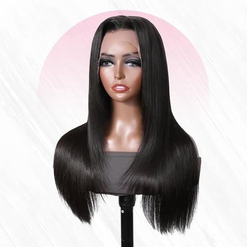 باروكة شعر طبيعي طويل شعر ستريت اسود باروكة جذور ا...