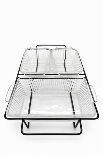 طقم تقديم بحامل