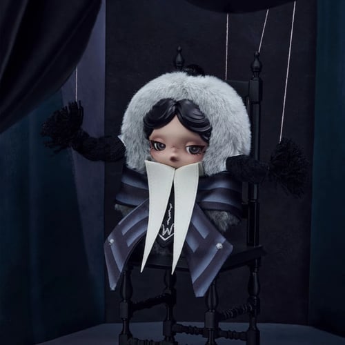 SKULLPANDA × Wednesday Plush (Nevermore Academy Un...