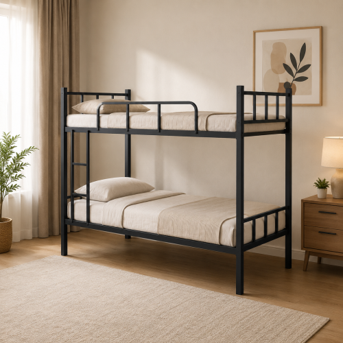 سرير حديد دورين مقاس 90*190 BLACK 3931