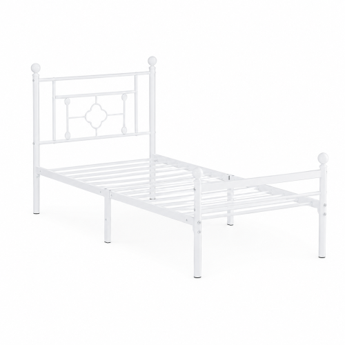 سرير حديد مقاس 90*190 WHITE 3919