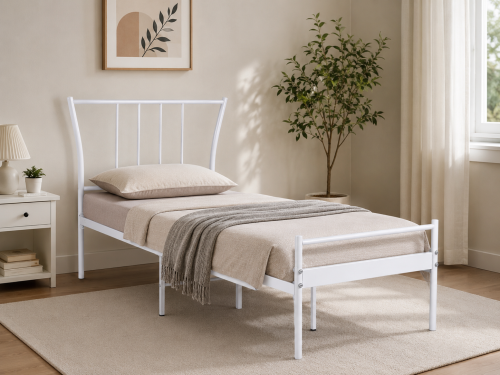 سرير مقاس 90*190 3827 WHITE