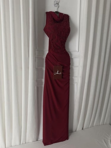 فستان سهره عودي اضافه الا شال