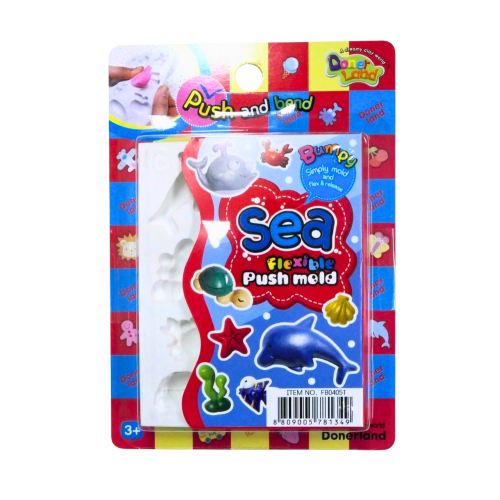 قوالب صلصال مرنة بأشكال الأحياء البحرية