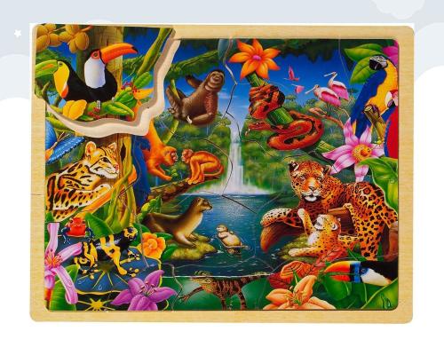 بزل حيونات الغابة