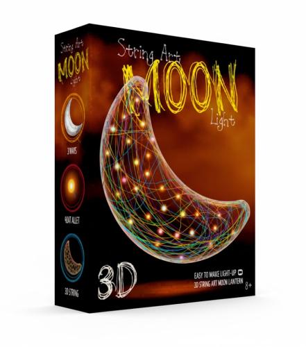 مجموعة مصباح القمر بتقنية خيوط الفن ثلاثية الأبعاد
