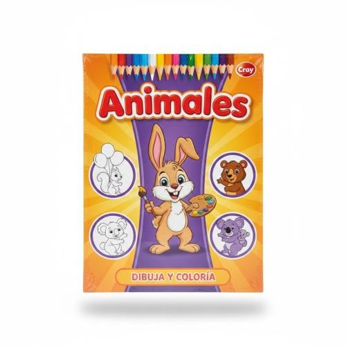 كتاب التلوين والأنشطة الإسباني (الحيوانات)