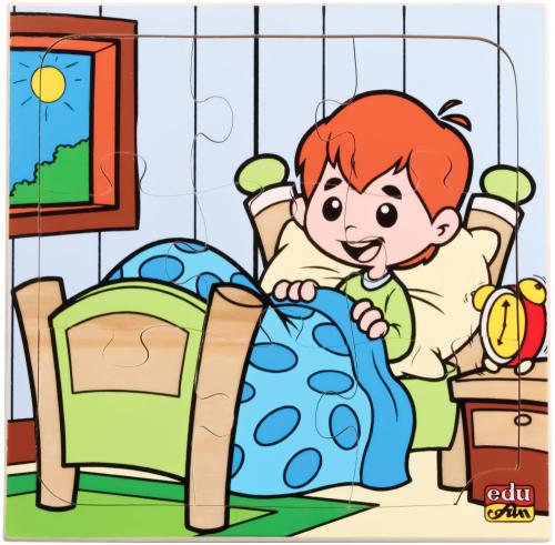 بزل ماذا تفعل ؟ الاستيقاظ - 9 قطع