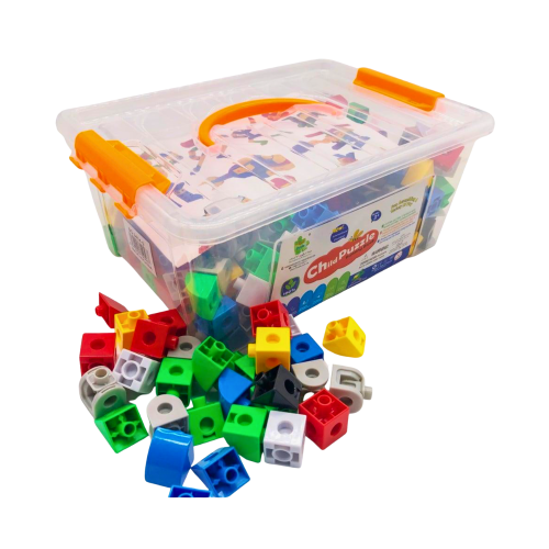 صندوق مكعبات الرياضيات 300 قطعة +5 سنوات