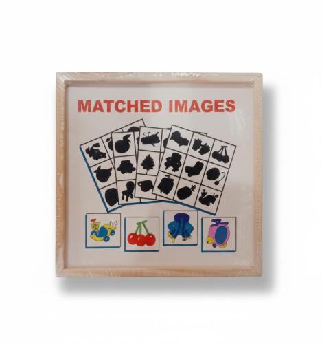 لغز مطابقة الظلال الخشبي (الصور المتطابقة)