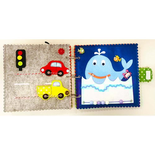 كتاب قماشي للأطفال - اخضر