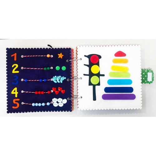 كتاب قماشي للأطفال - اخضر