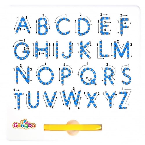 حروف كبيرة - لوح مغناطيسي - علّمني الحروف