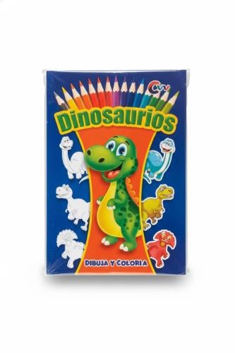 كتاب التلوين والأنشطة الإسباني (الديناصورات)