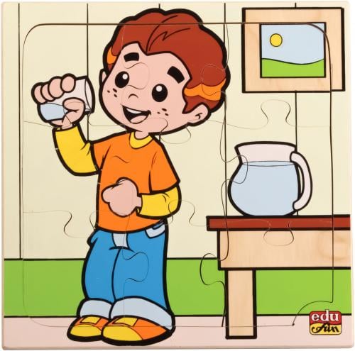 بزل ماذا تفعل ؟ الشرب - 9 قطع