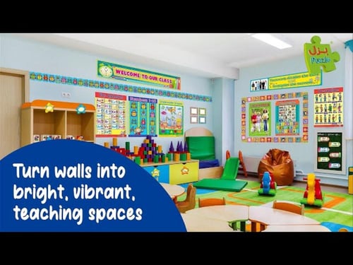 لوحات تعليمية جسمي - انجليزي من 123 ببلشينج