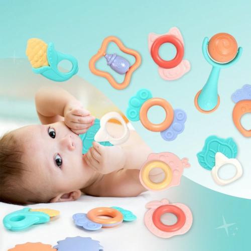 مجموعة خشاخيش وعضاضات آمنة للرضع